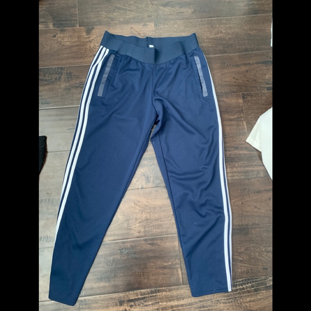 Navy adidas pants
